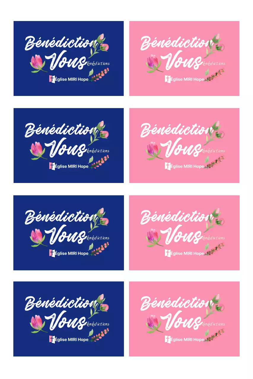 Guide de bénédiction simple rose