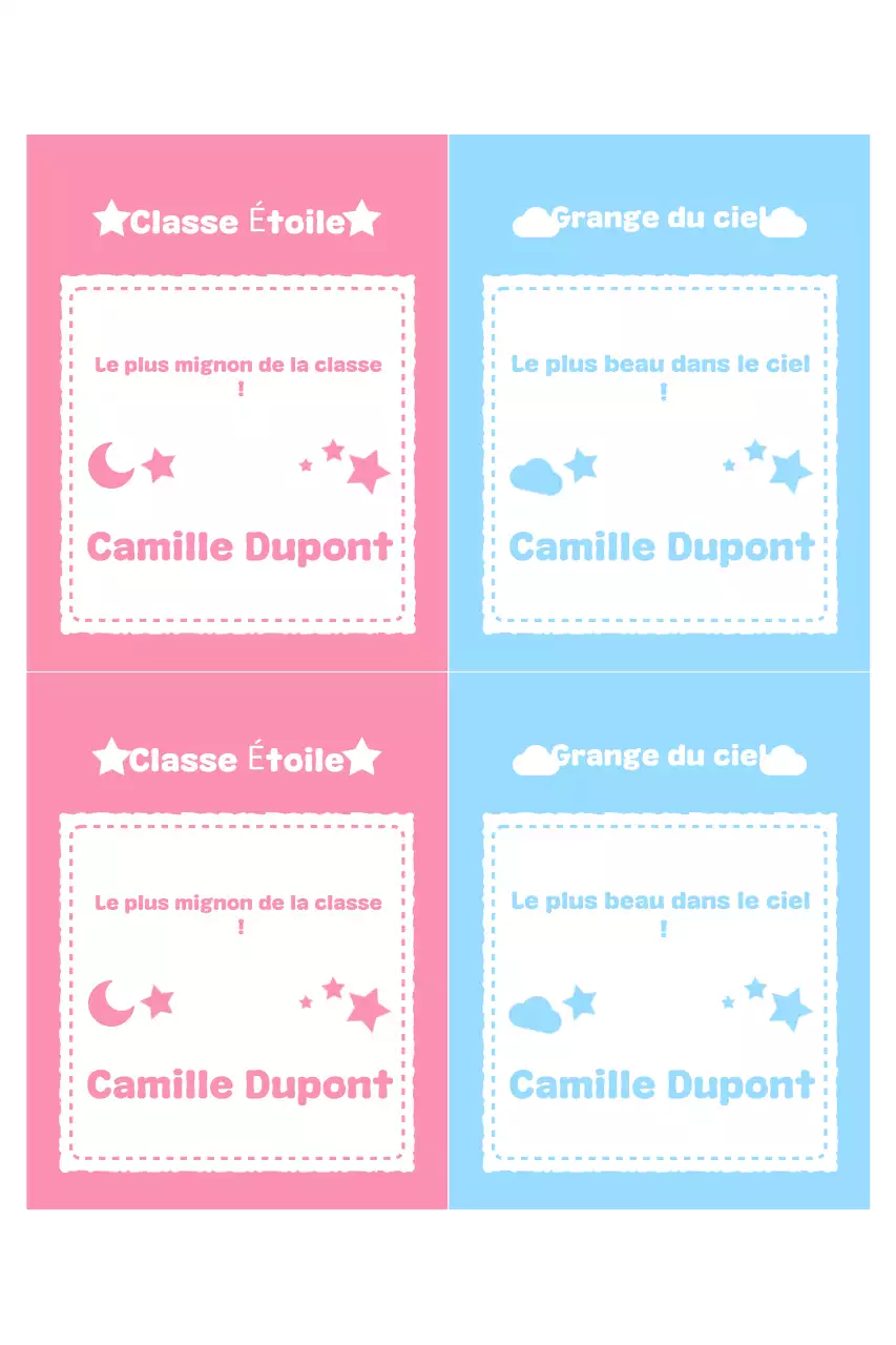 Promotion de l'école Pink Baby