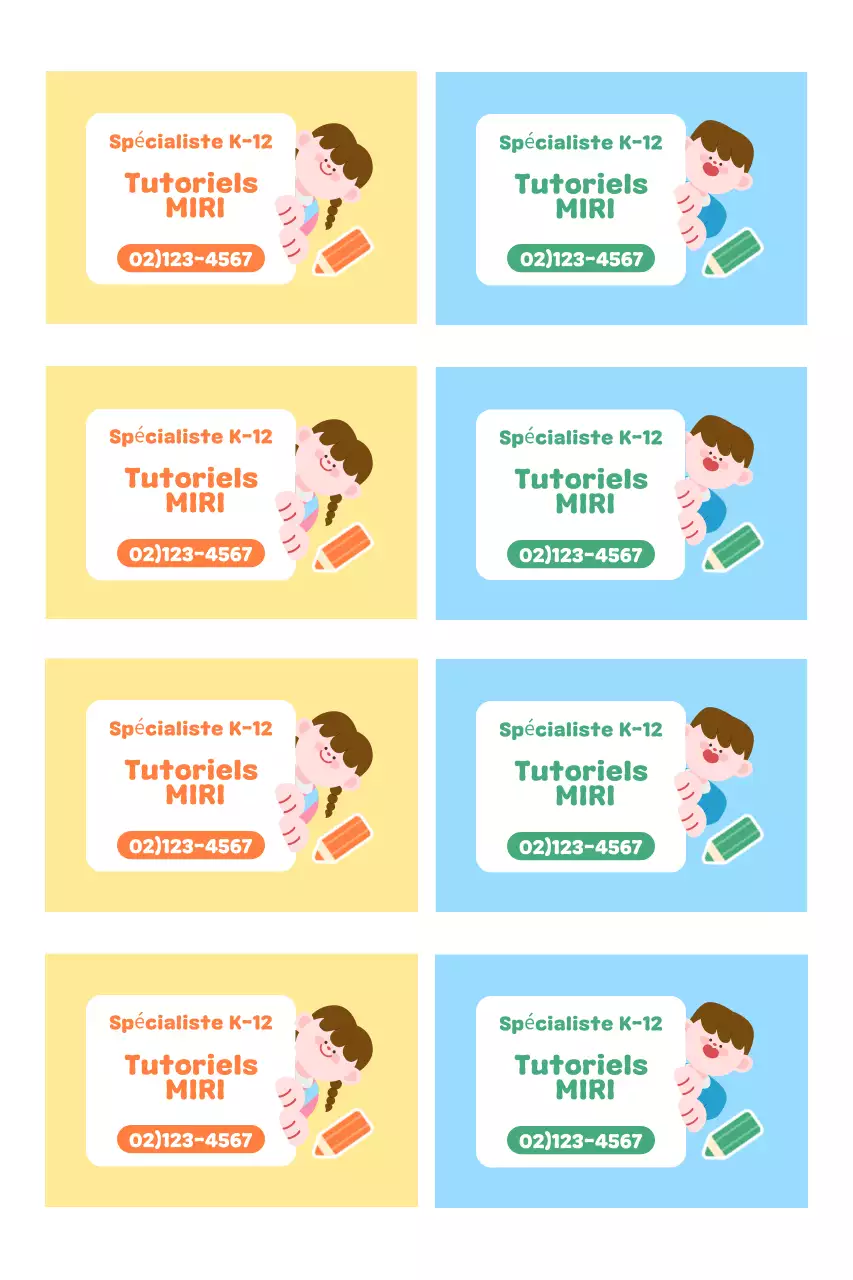 Publicité éducative simple bleu ciel