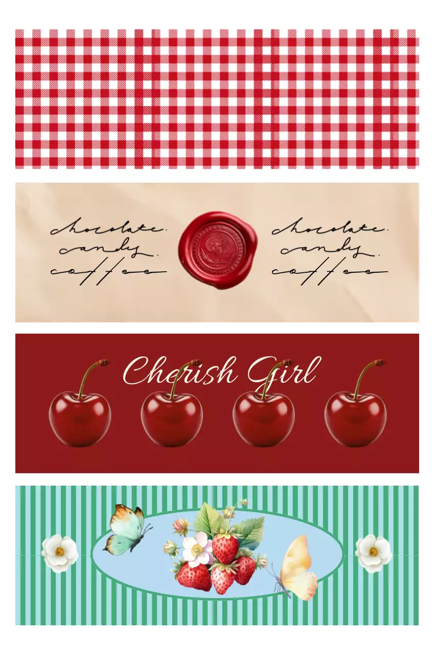 Diseño de patrón vintage rojo