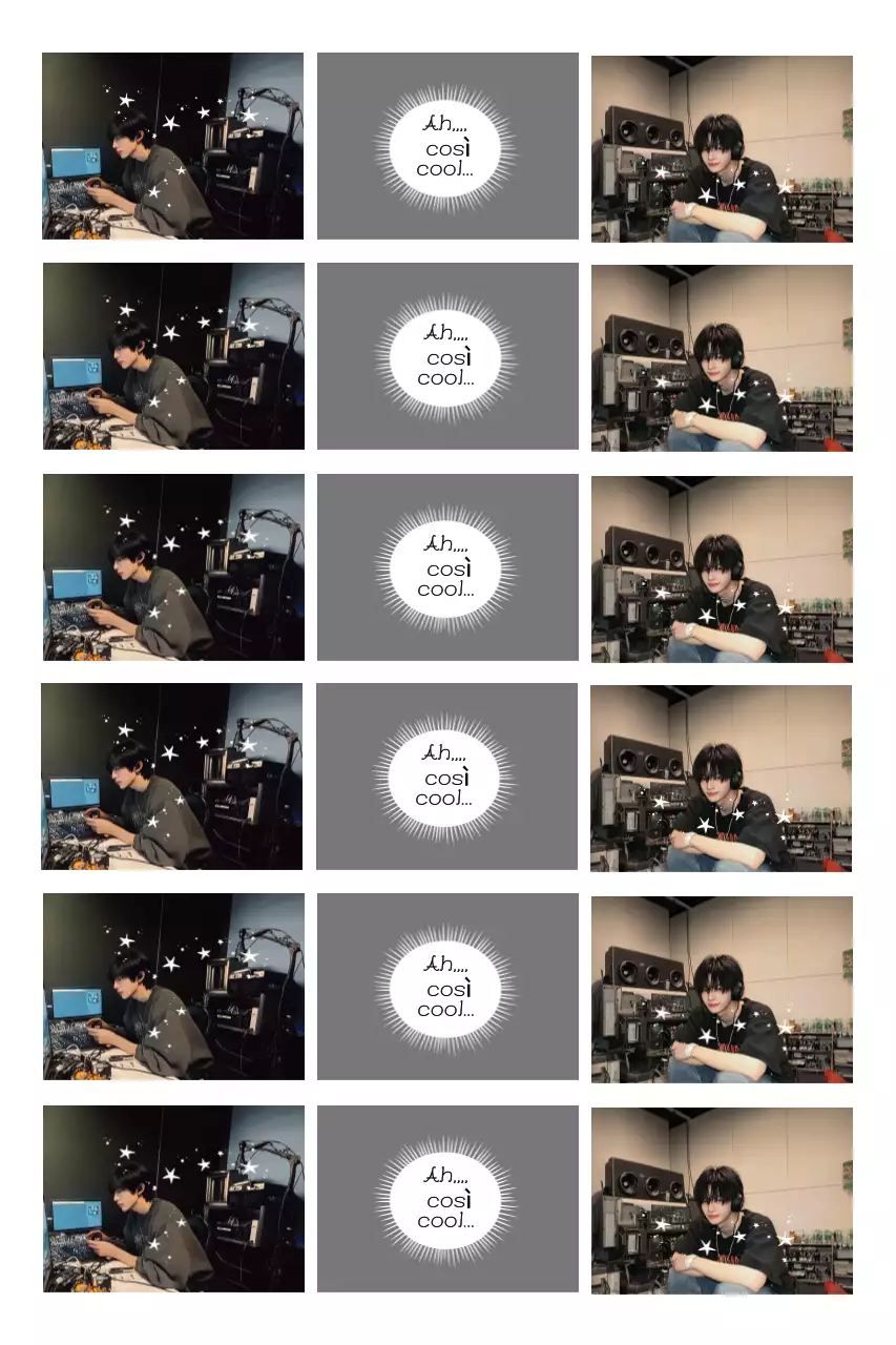 Grigio, malato, fumetto, vita, quattro tagli