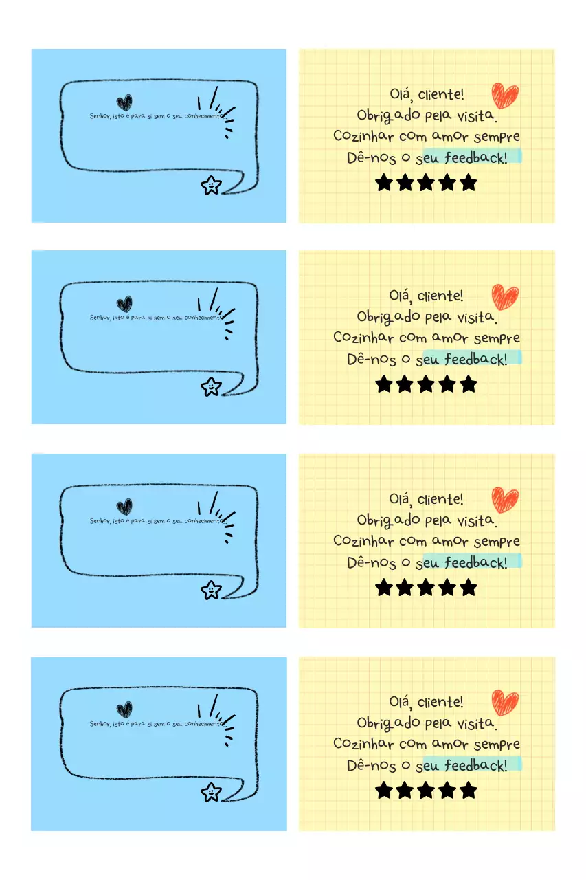 Promoção de solicitação de avaliação do Sky Blue Clean