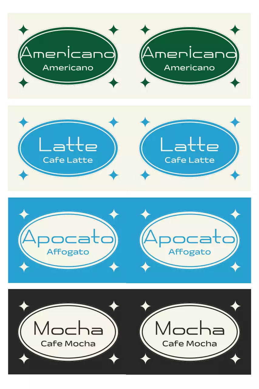 Nhãn hiệu cà phê cổ điển màu tử đinh hương