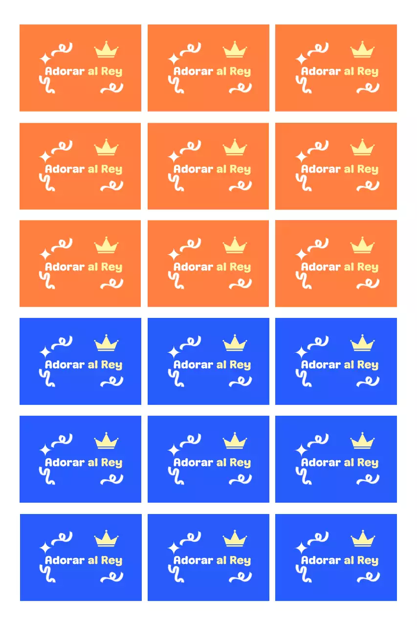 Pegatina naranja pop de religión