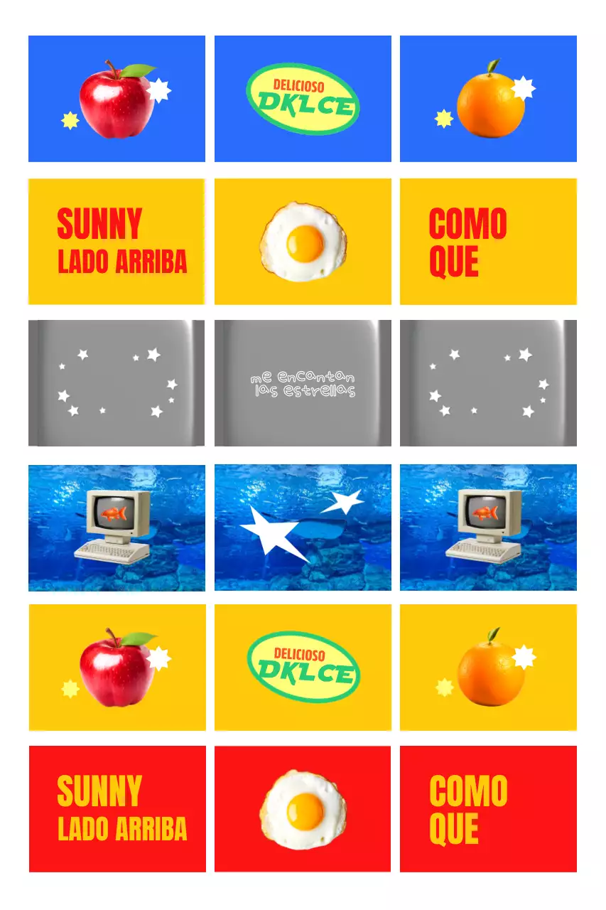 Exposición de arte pop azul