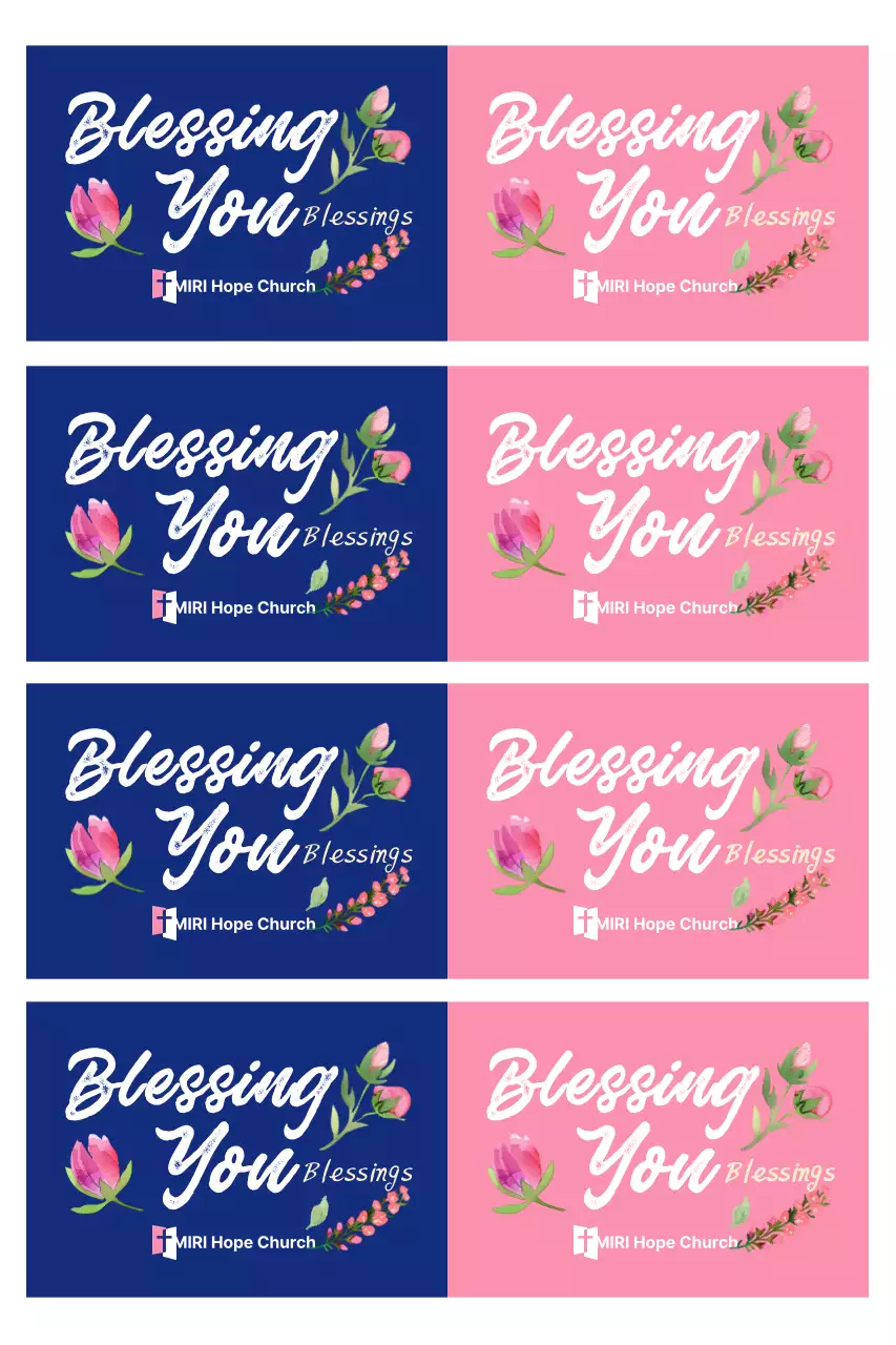 Lời chúc phúc đơn giản màu hồng