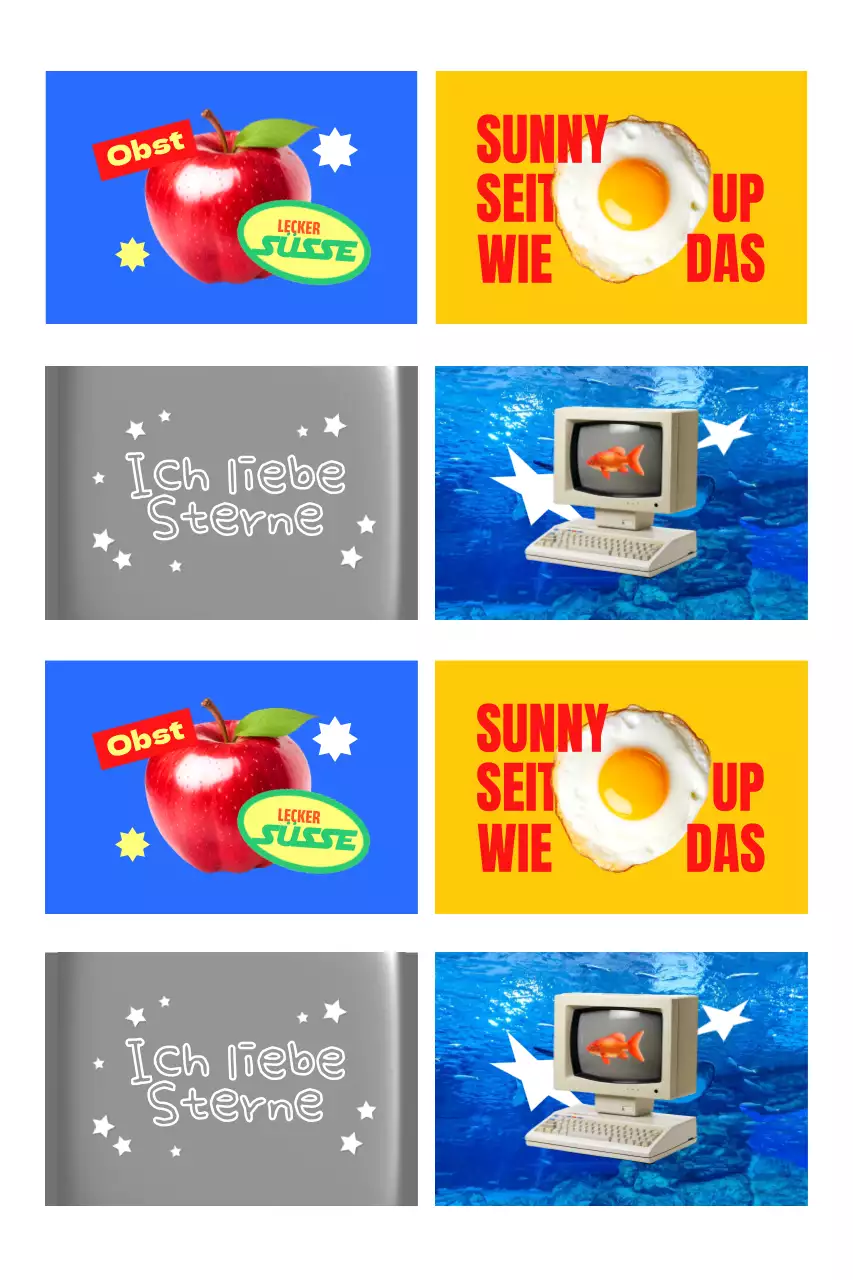 Blaue Pop-Art-Illustration-Werbung