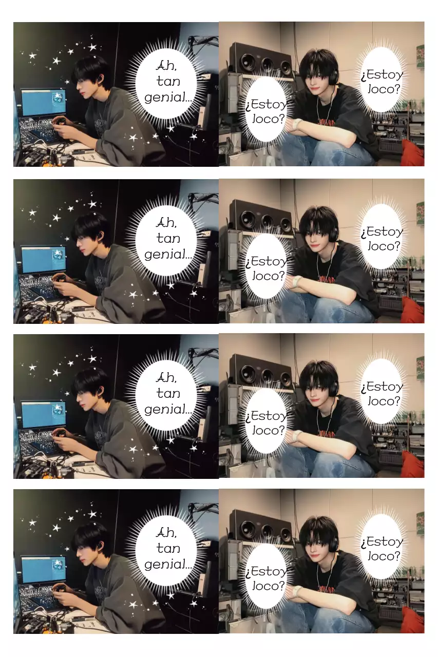 Meme de cómic retro negro