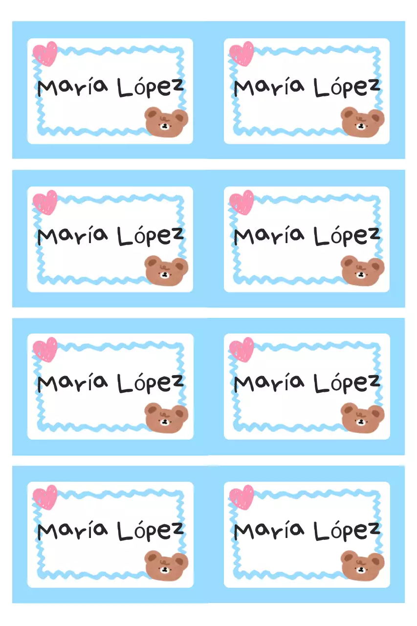 Papelería linda de color azul cielo