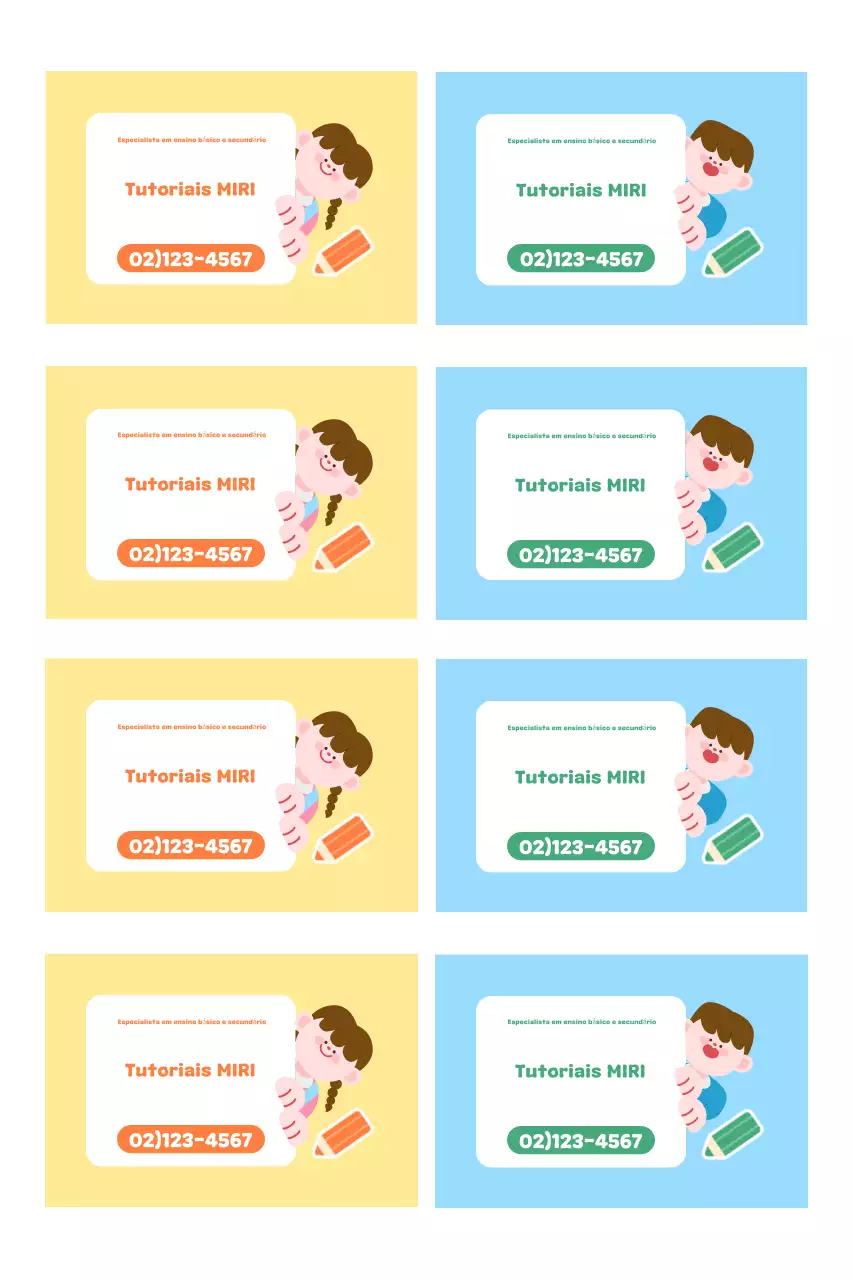 Anúncio de educação simples azul-celeste