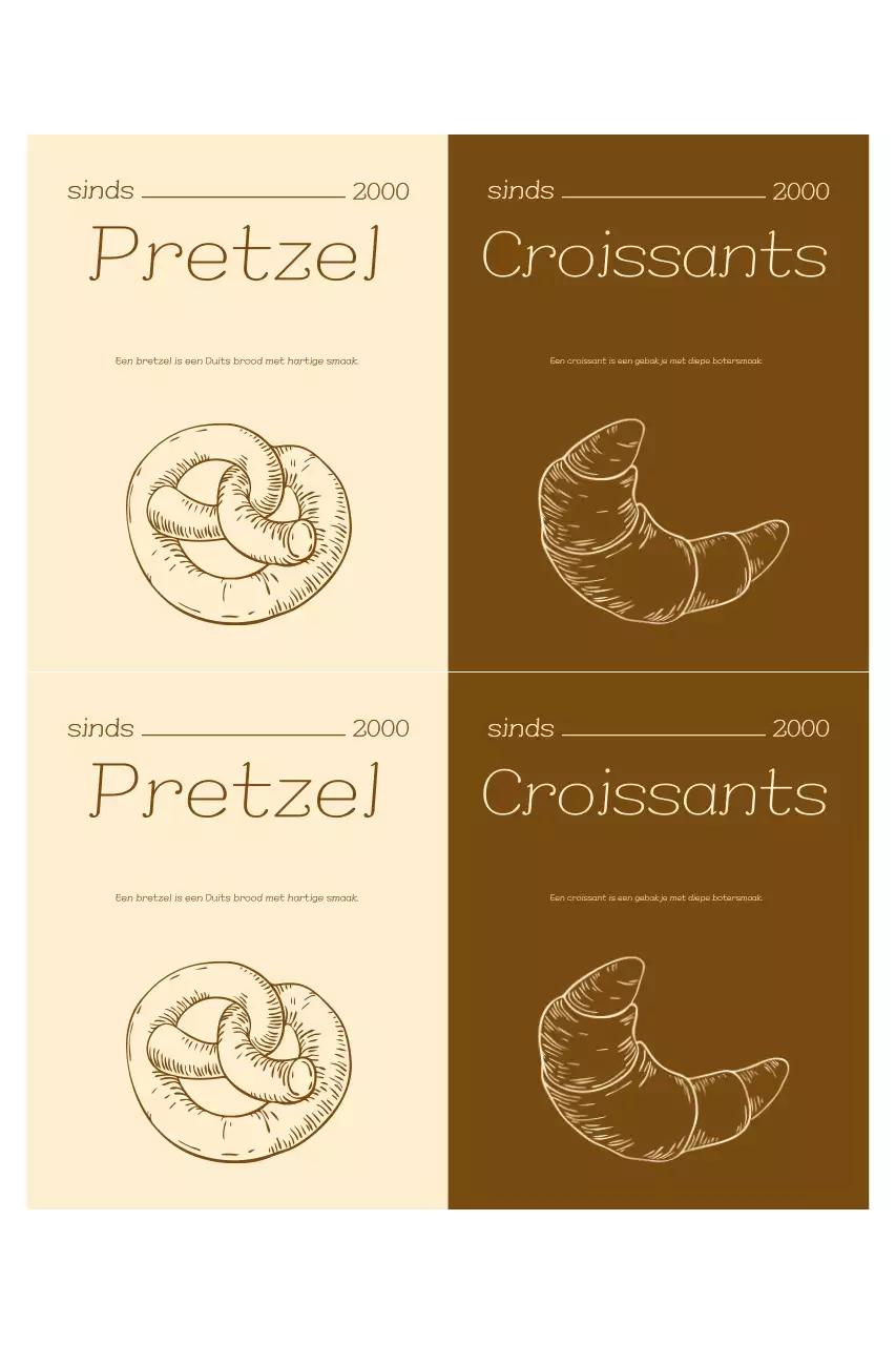 Beige Vintage Bakkerij Promotie