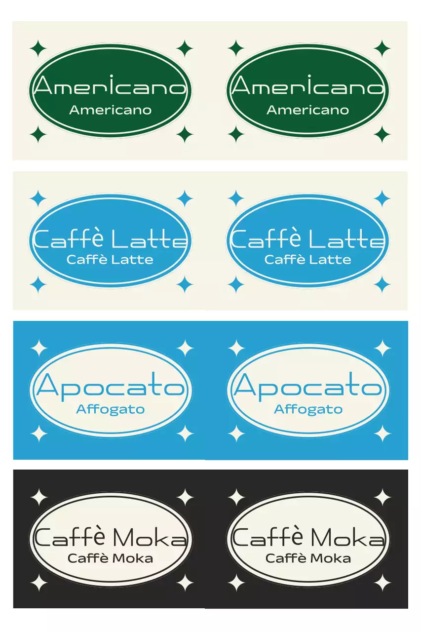 Etichetta vintage per caffè lilla