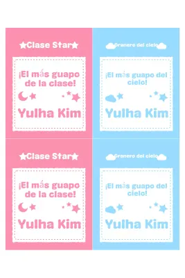 Promoción escolar para bebés rosa