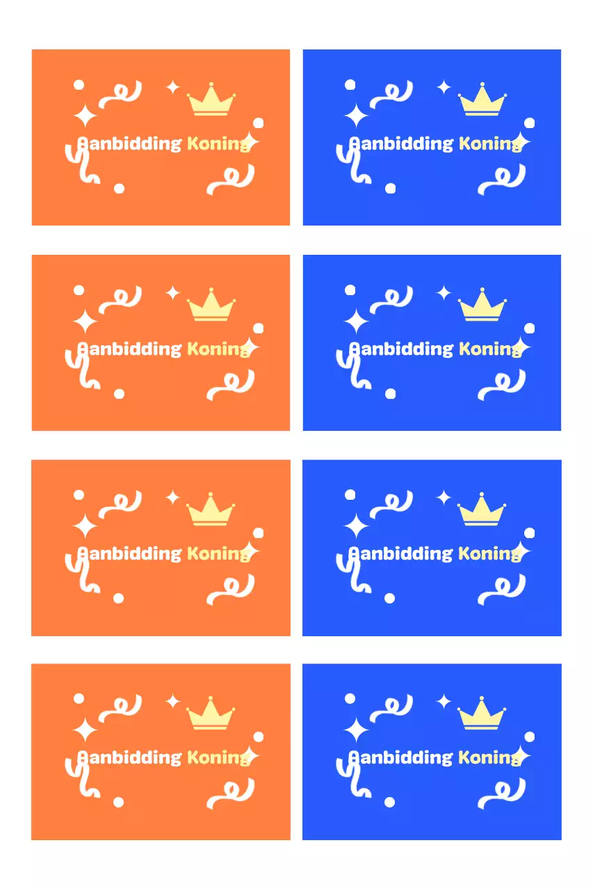 Oranje Pop Religieuze Ansichtkaart