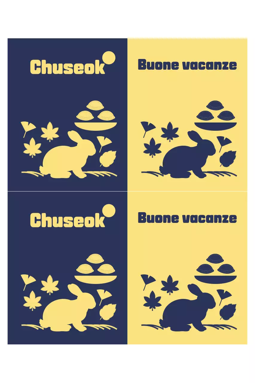 Celebrazione tradizionale del Chuseok blu