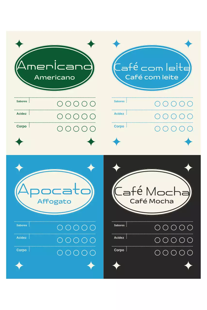 Cardápio de Café Moderno Bege
