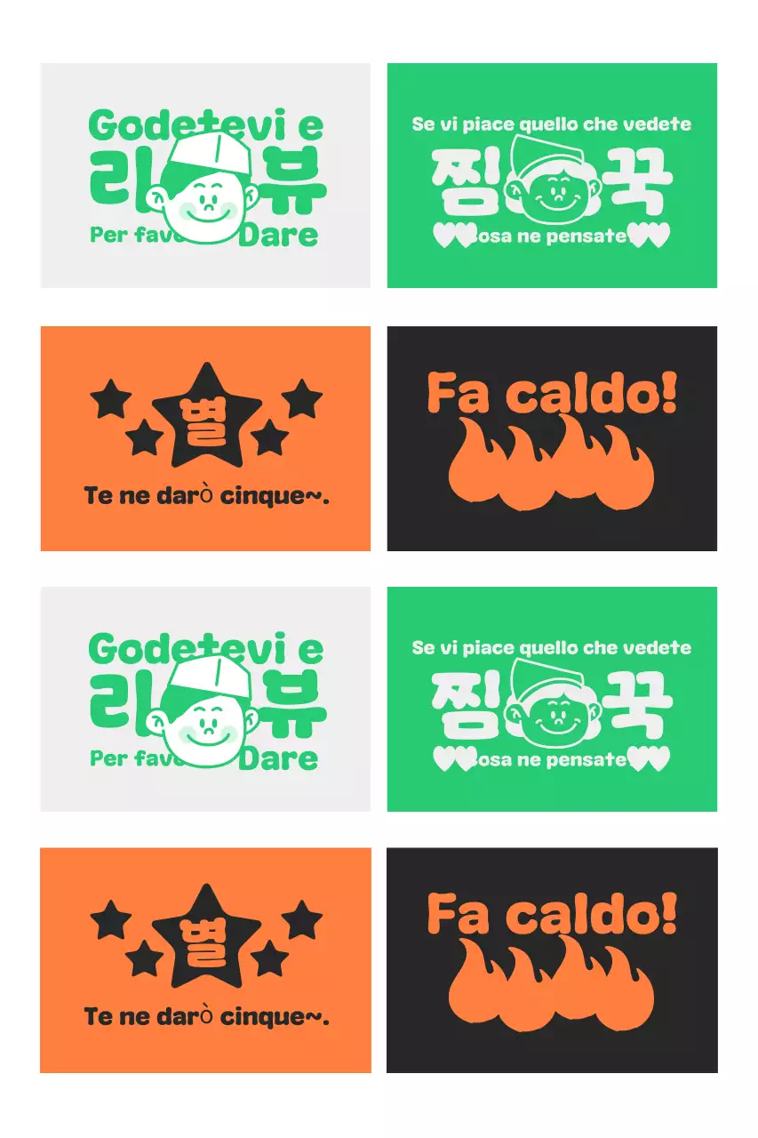 Evento di revisione del cibo Orange Pop