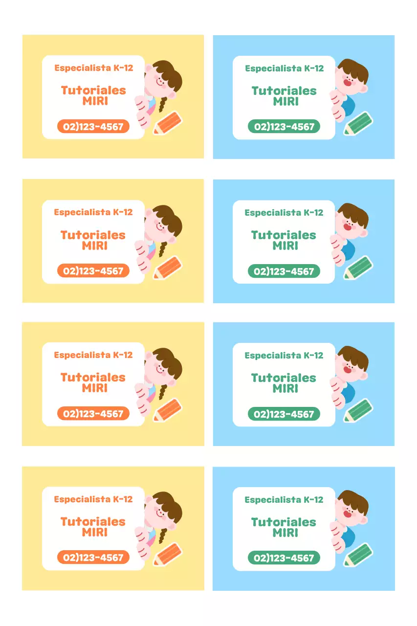 Anuncio de educación simple azul cielo