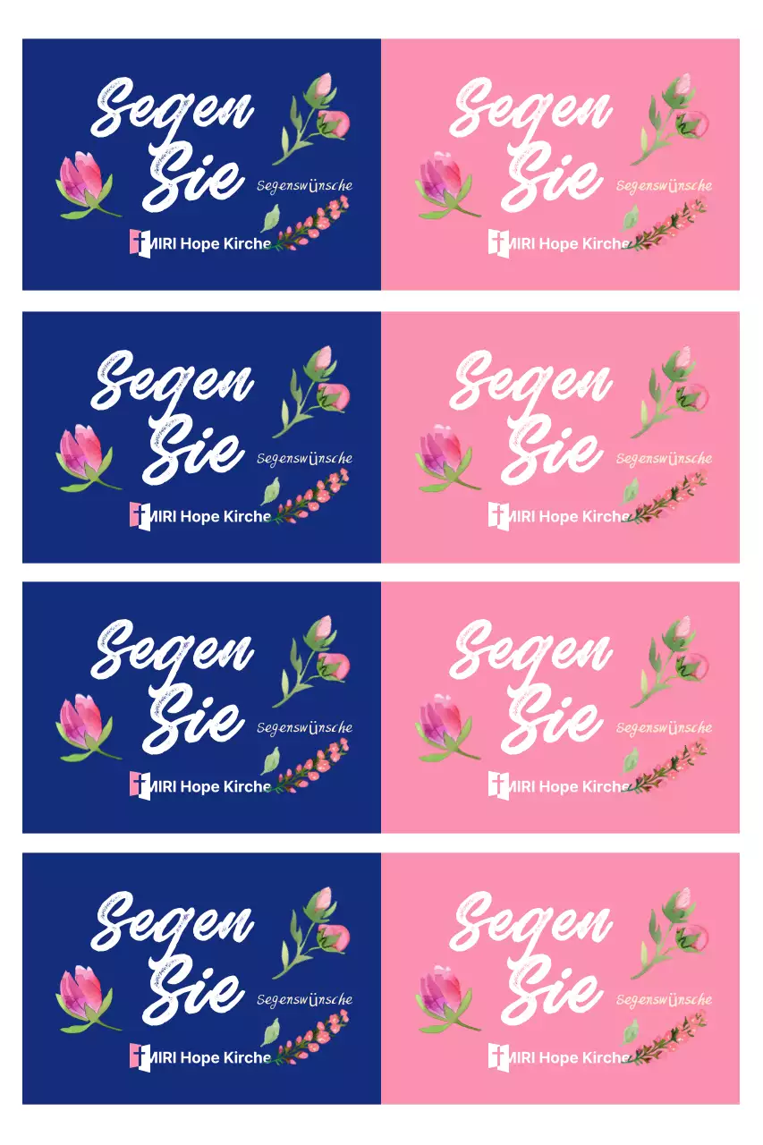 Rosa einfache Segensgrüße