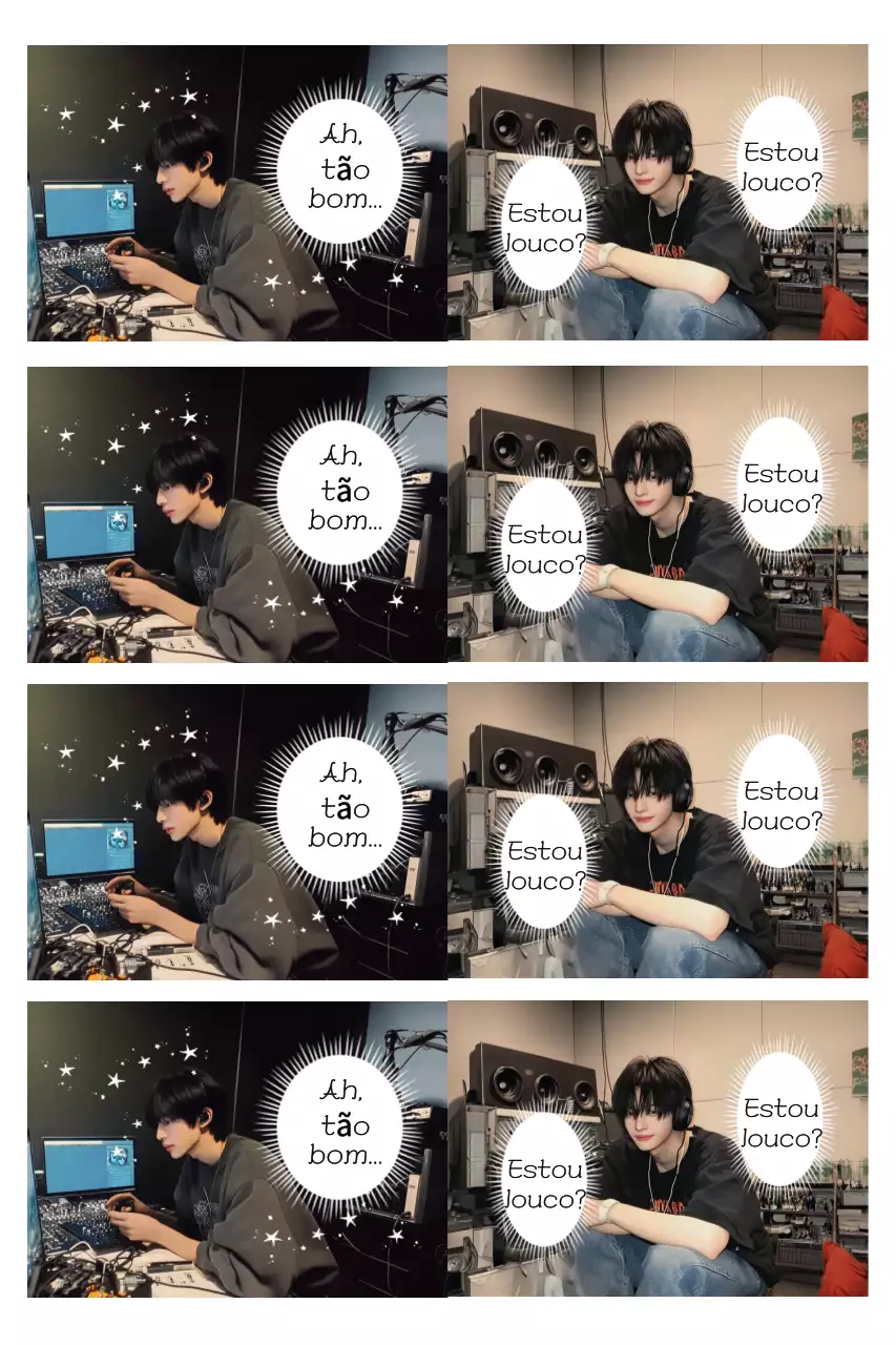 Meme de quadrinhos retrô preto