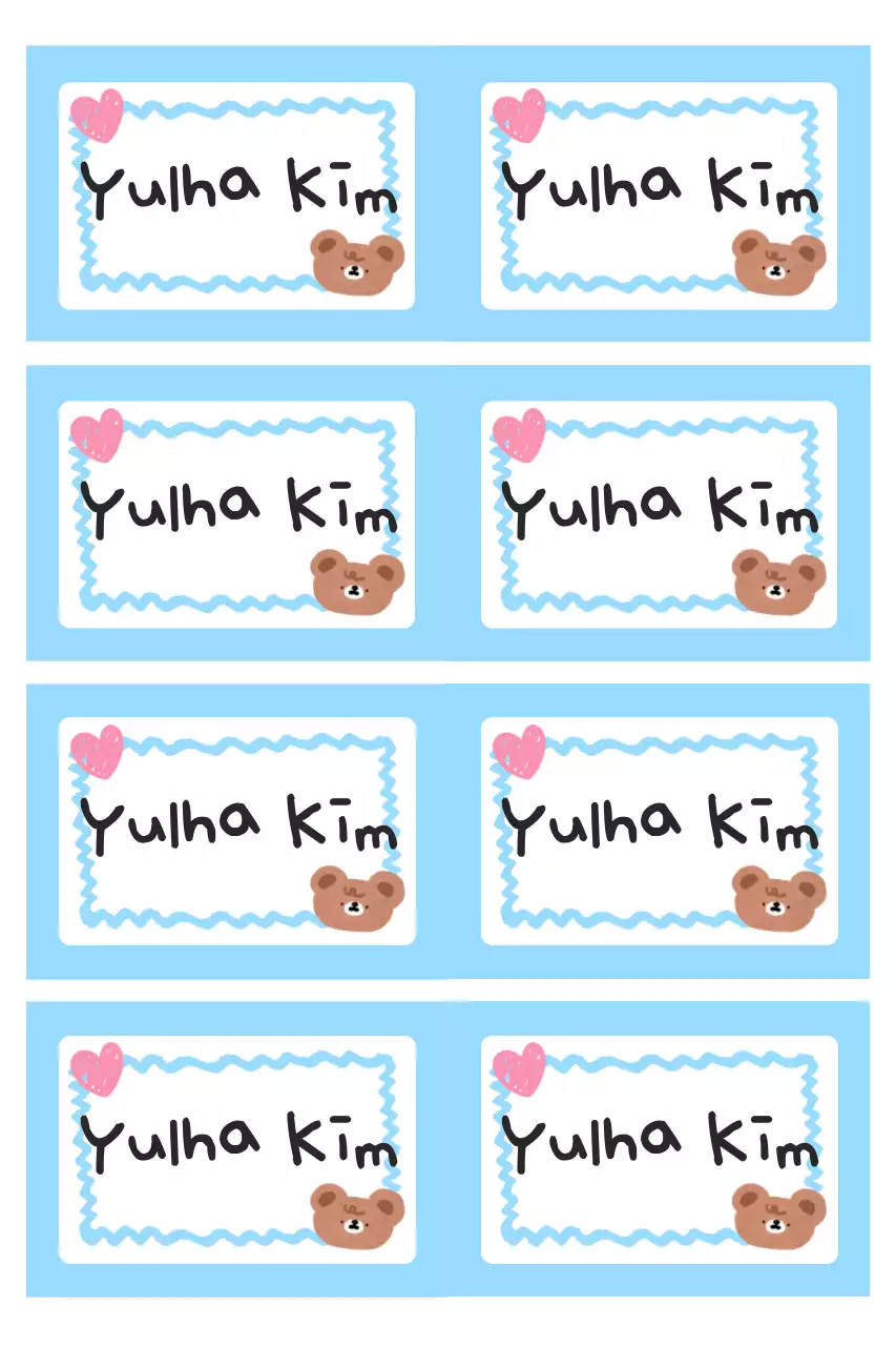 Himmelblaues süßes Briefpapier