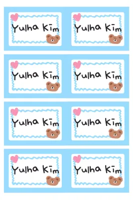 Himmelblaues süßes Briefpapier