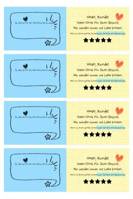 Sky Blue Baby Service-Bewertungsanfrage