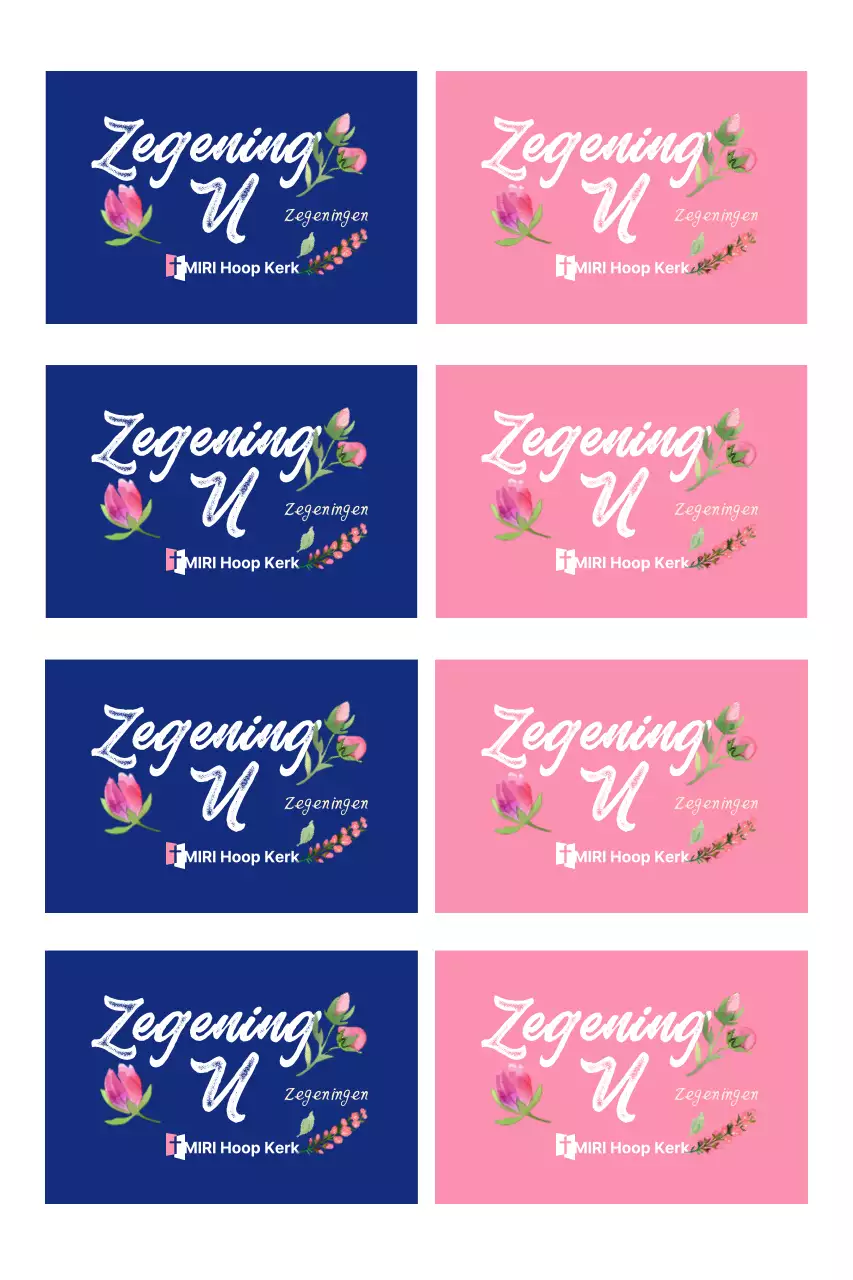 Roze Eenvoudige Zegengids