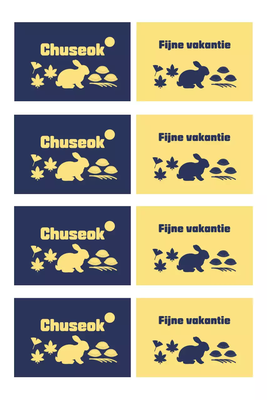 Traditioneel Chuseok-feest in het blauw