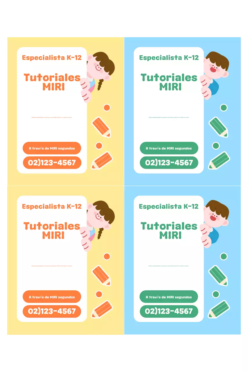 Anuncio de reclutamiento de aprendices amarillos y lindos