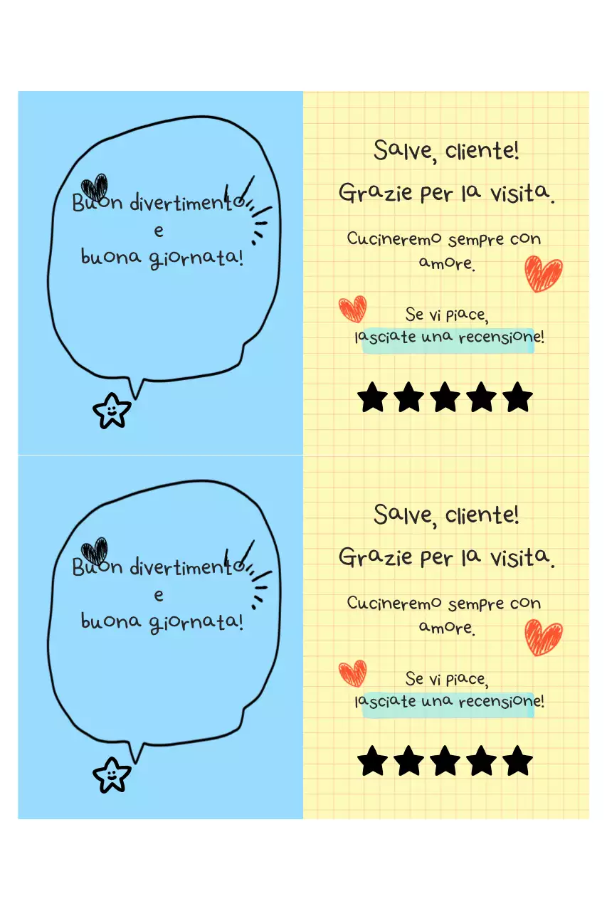 Promemoria guida al servizio carino color azzurro cielo