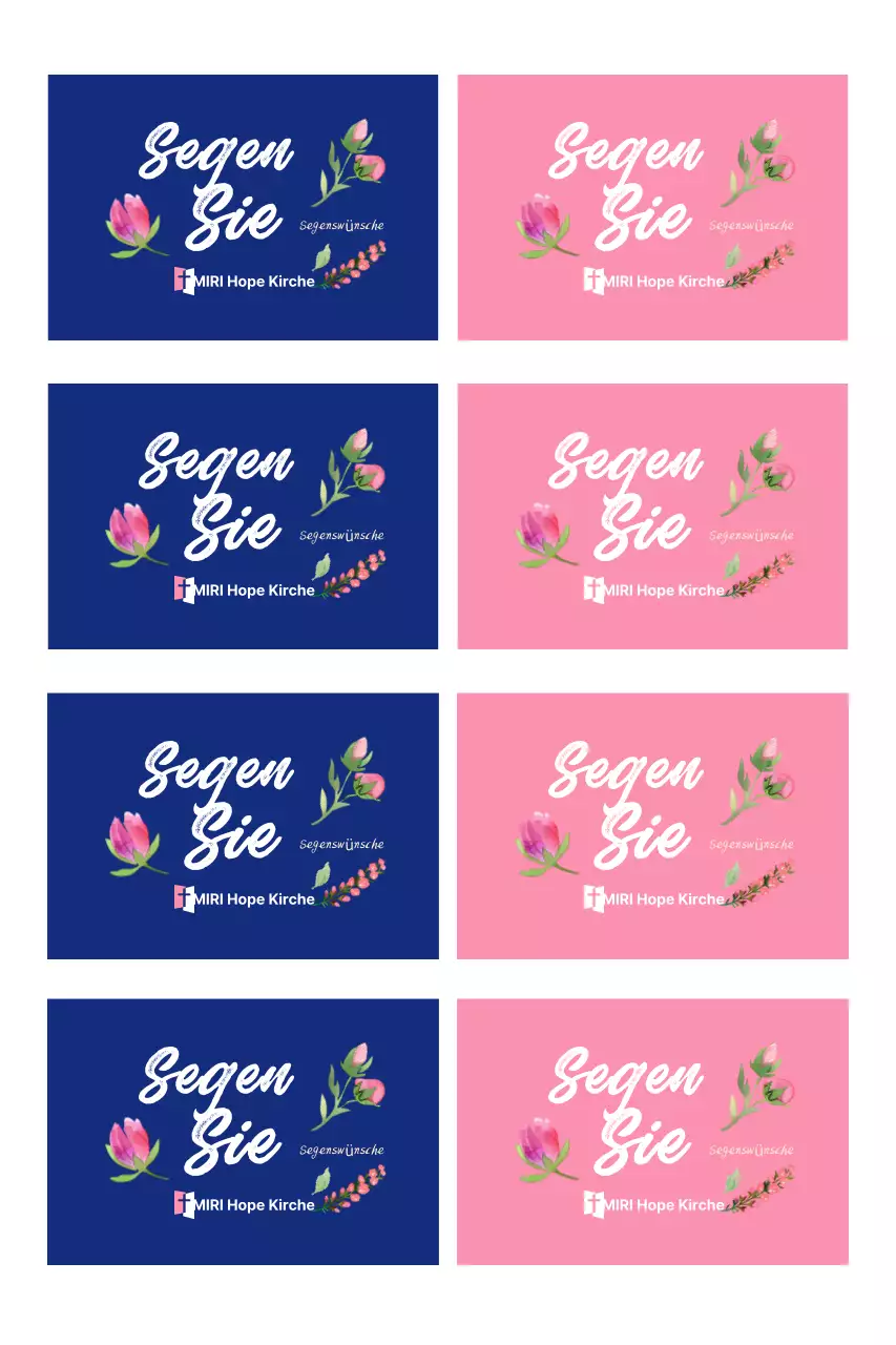 Leitfaden für einen einfachen rosa Segen