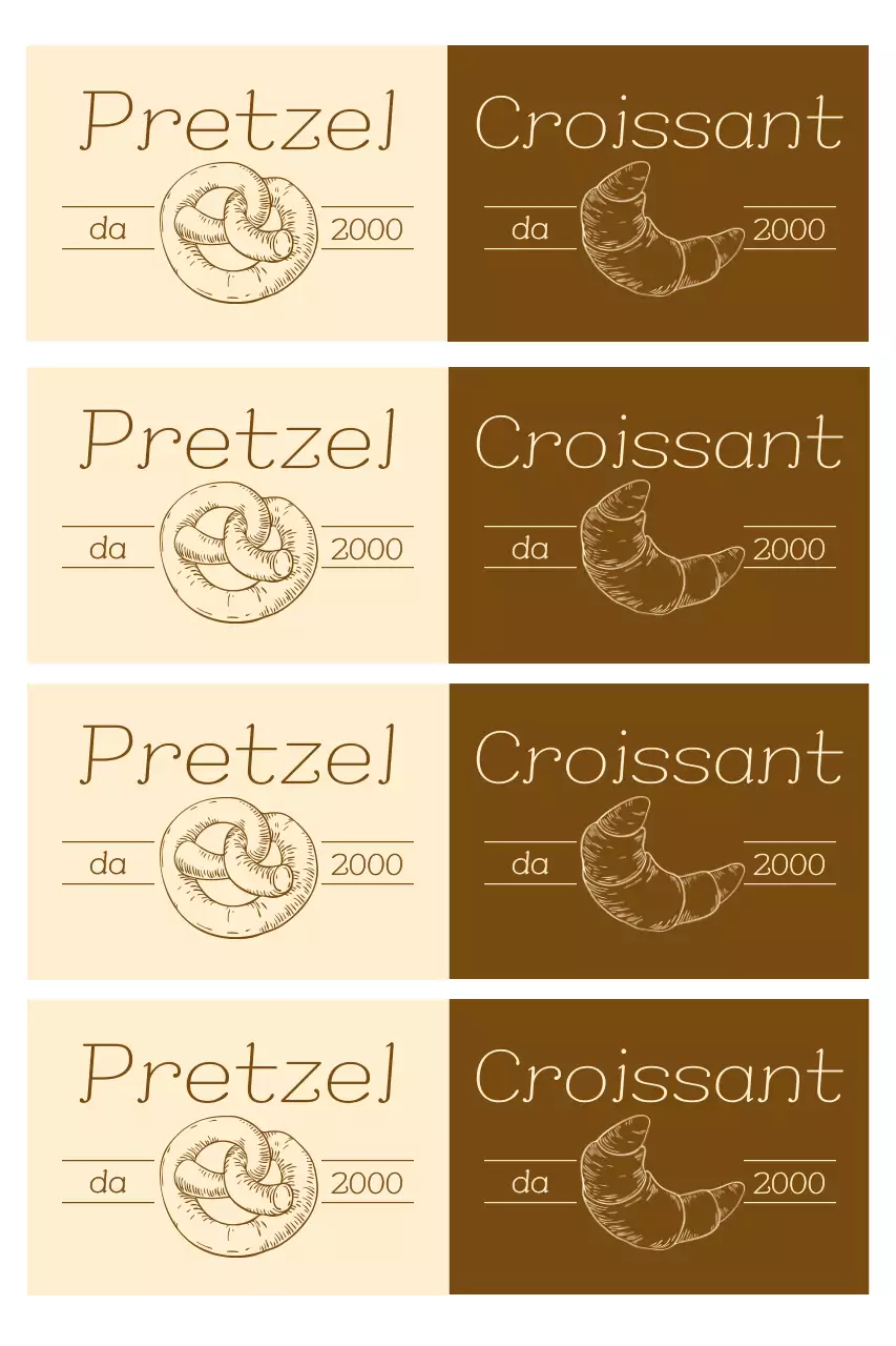 Logo vintage beige per panetteria