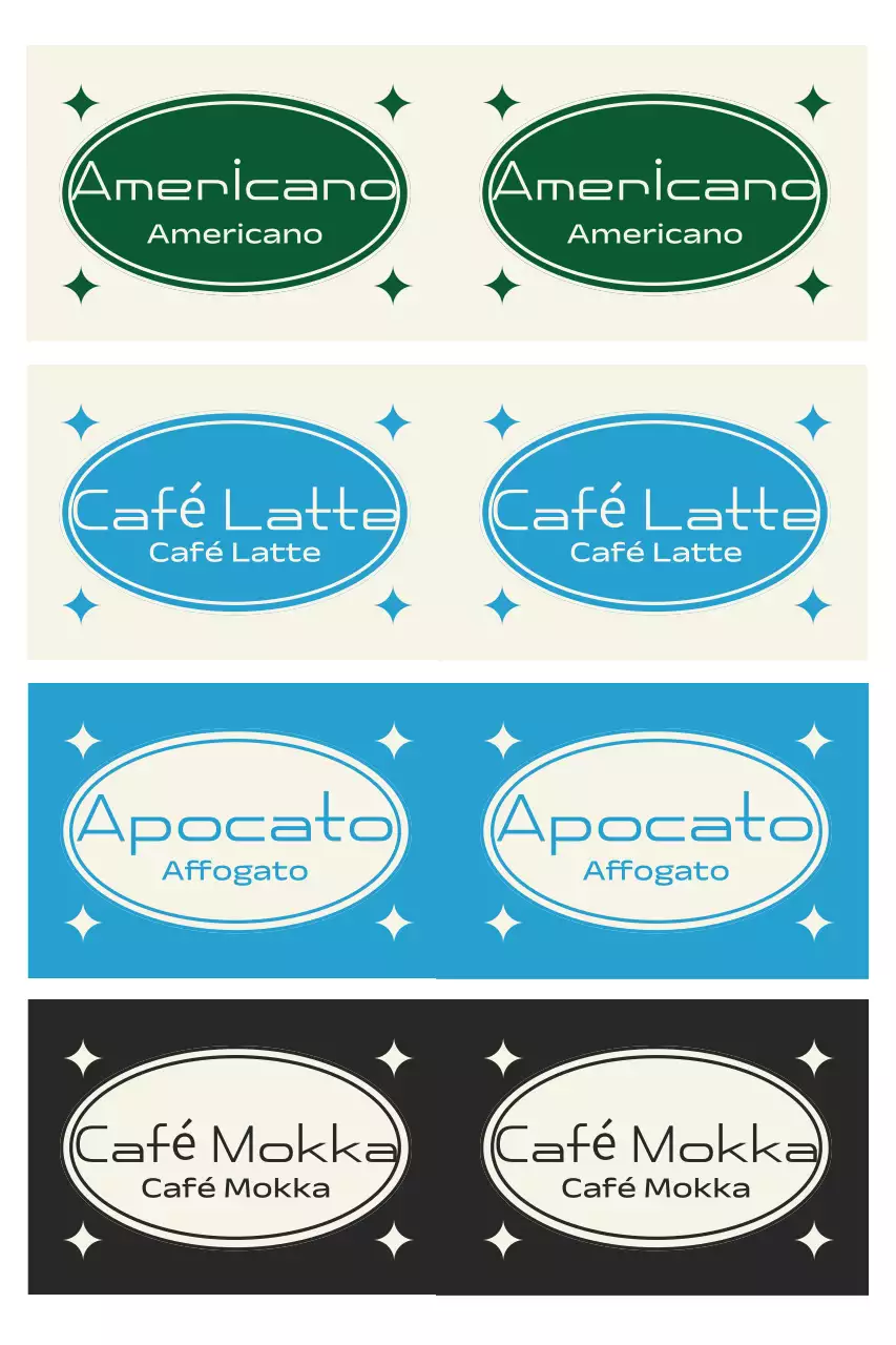 Lila vintage koffielabel