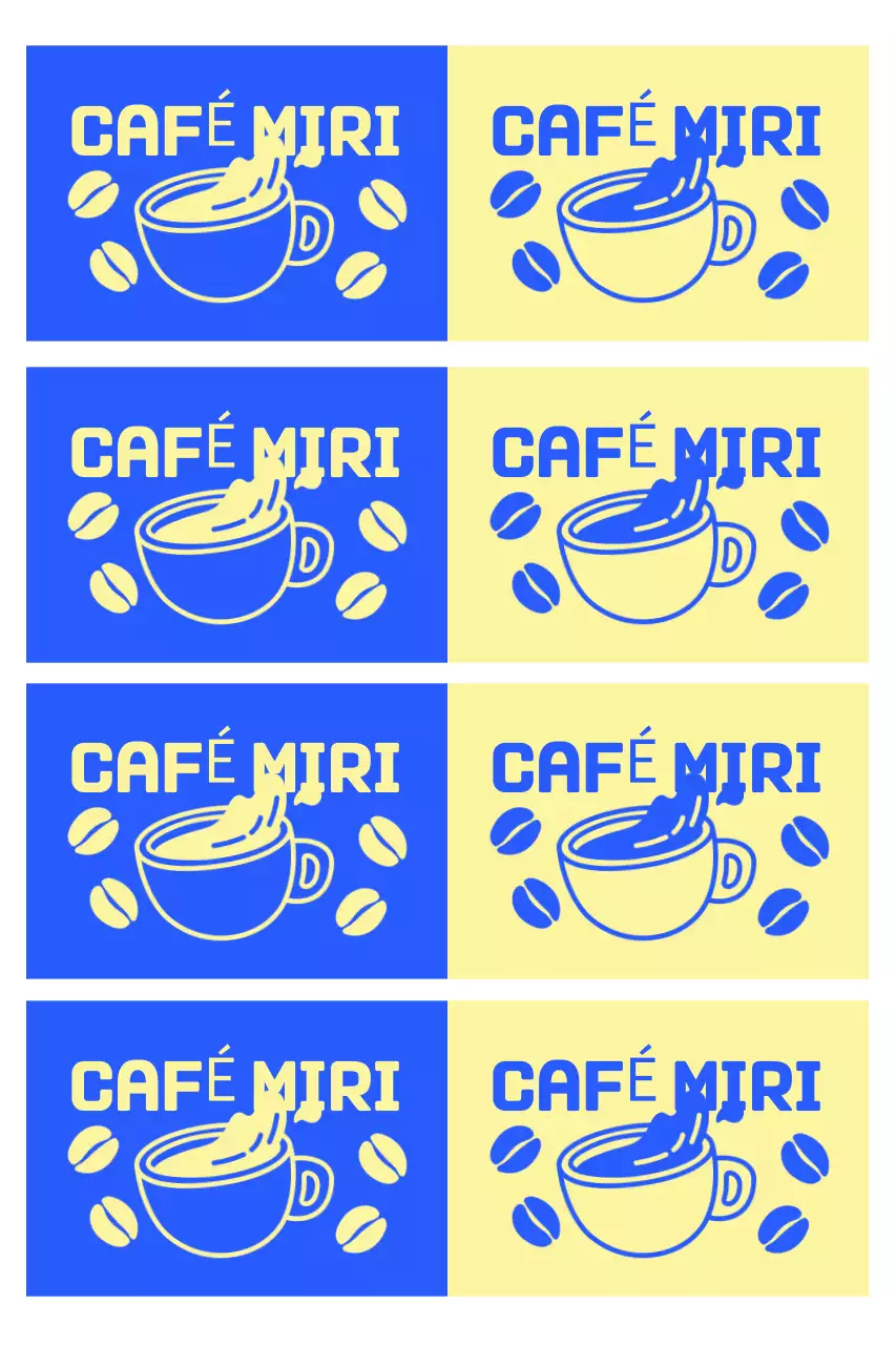 Logotipo do Blue Simple Cafe