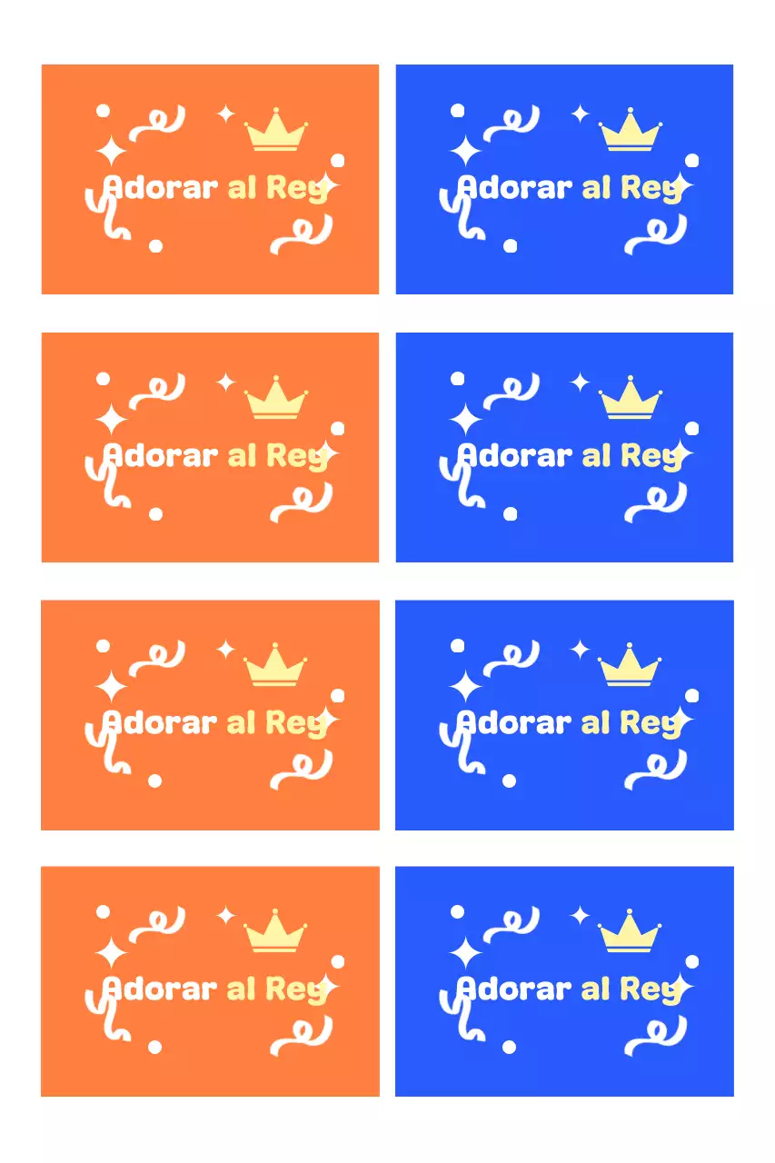 Postal religiosa pop naranja