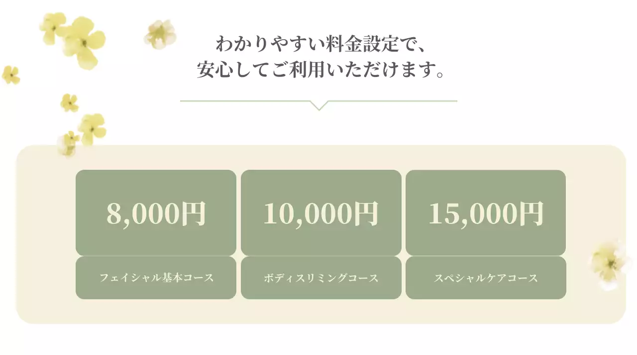 白 シンプル 美容 チラシ