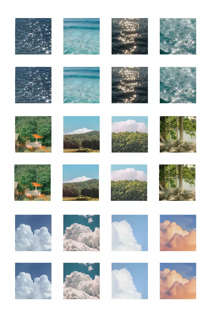 민트 자연 풍경 포트폴리오