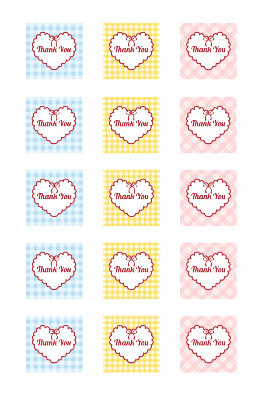 연보라 아기자기한 감사 엽서