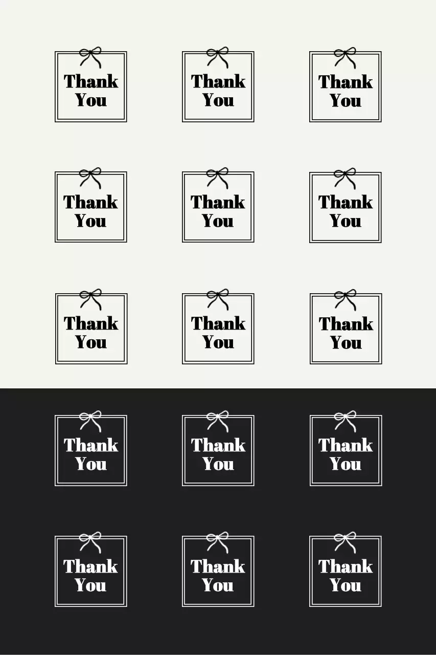 흑백 심플 감사 짤