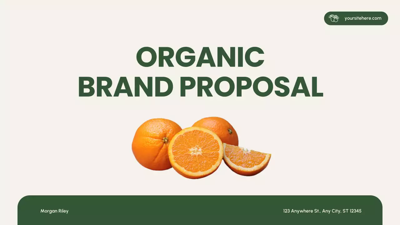 Green Modern Brand Proposal Document Presentation
