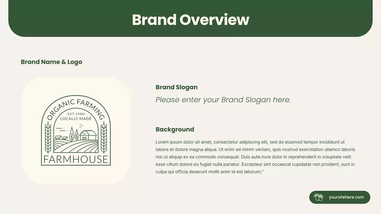 Green Modern Brand Proposal Document Presentation