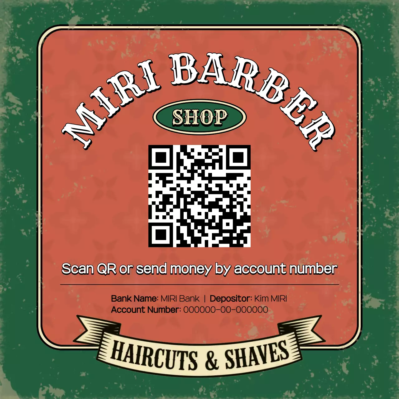 propaganda de barbeiro vintage vermelho