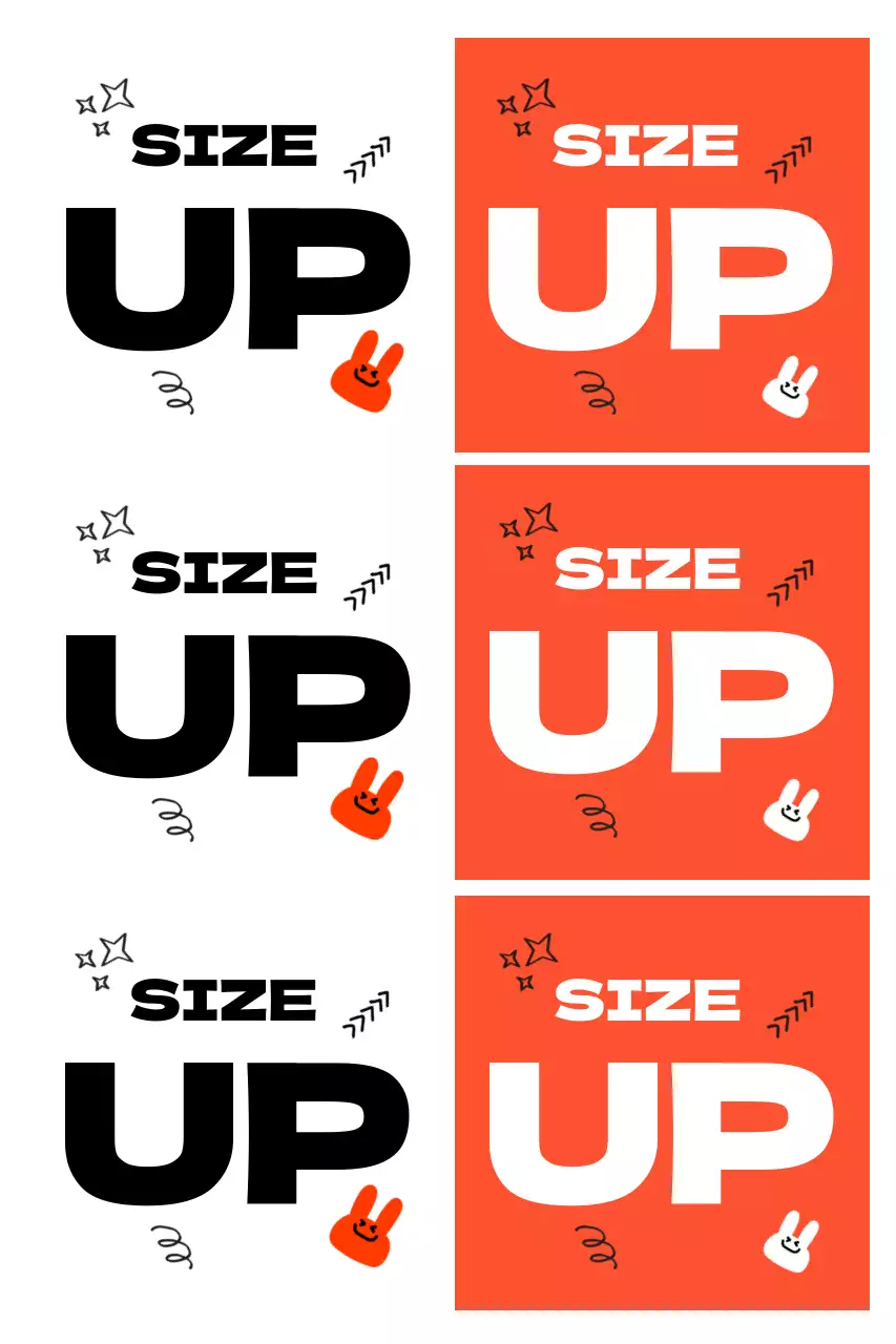 주황 팝아트 디자인 광고