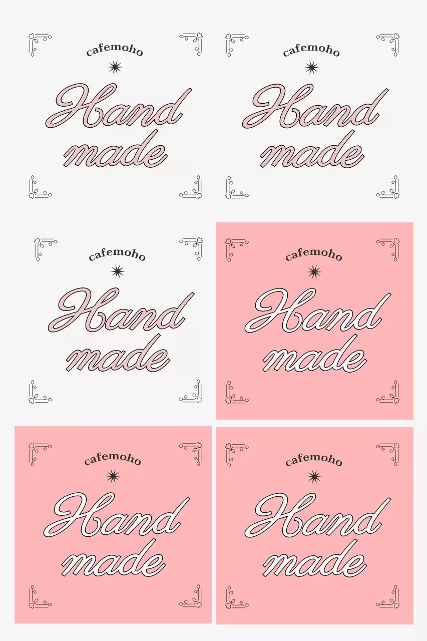 핑크 빈티지 수공예 홍보