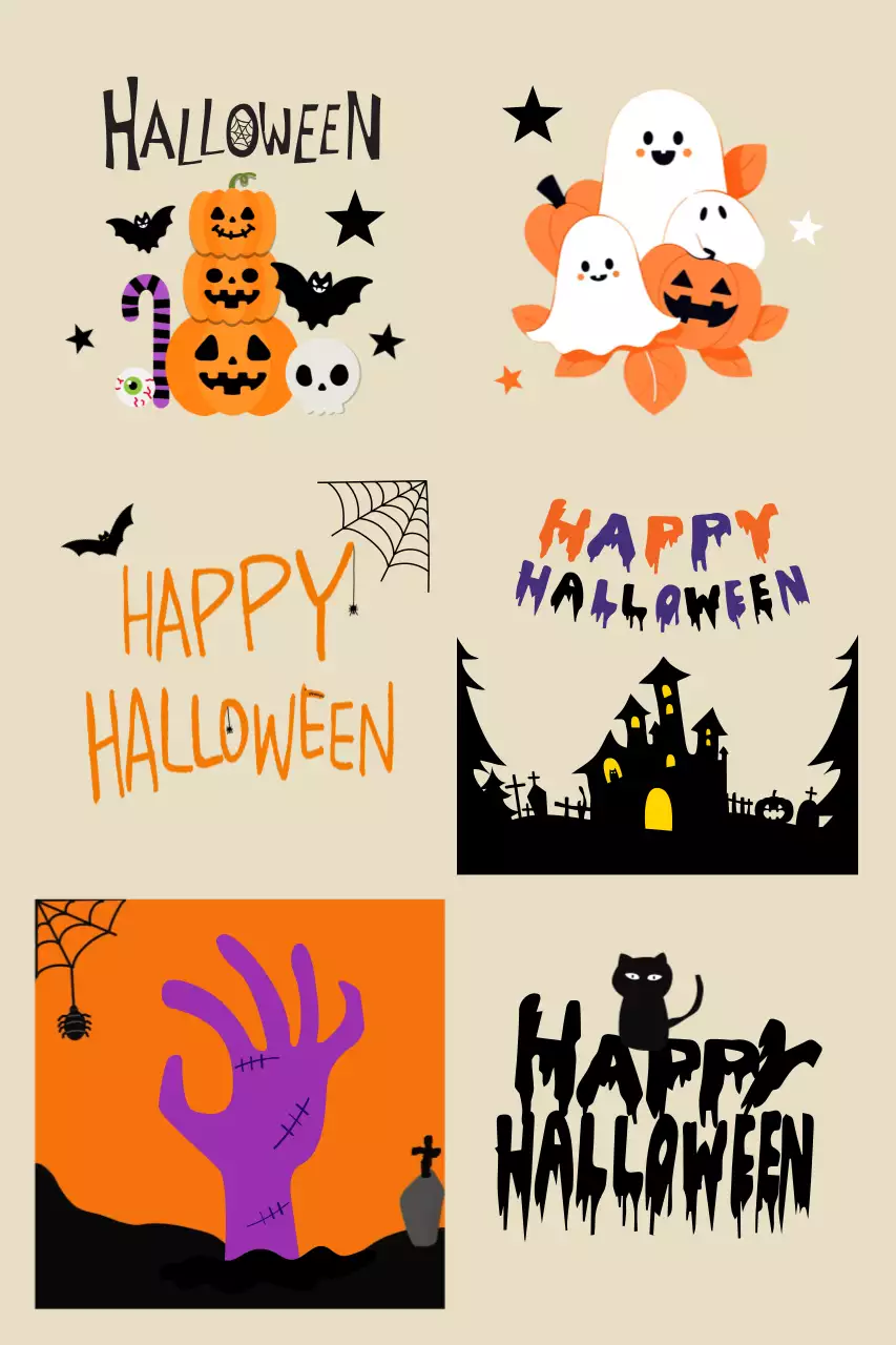 주황 팝 할로윈 축제