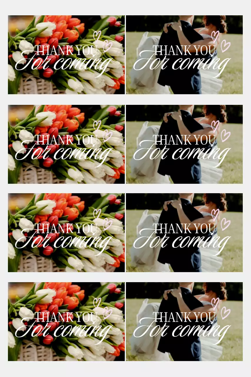 흰색 세련 결혼 답례품