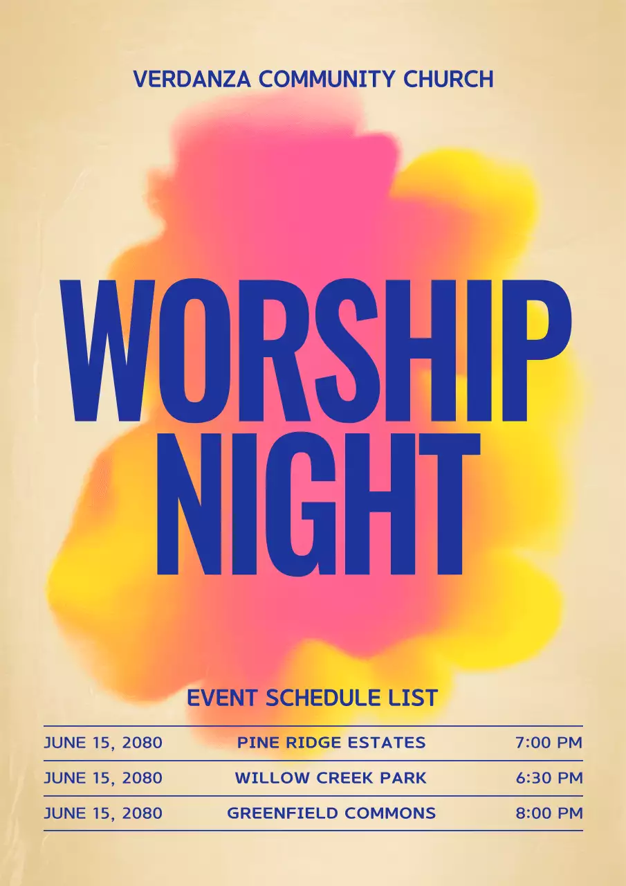 Retro Music Event Poster