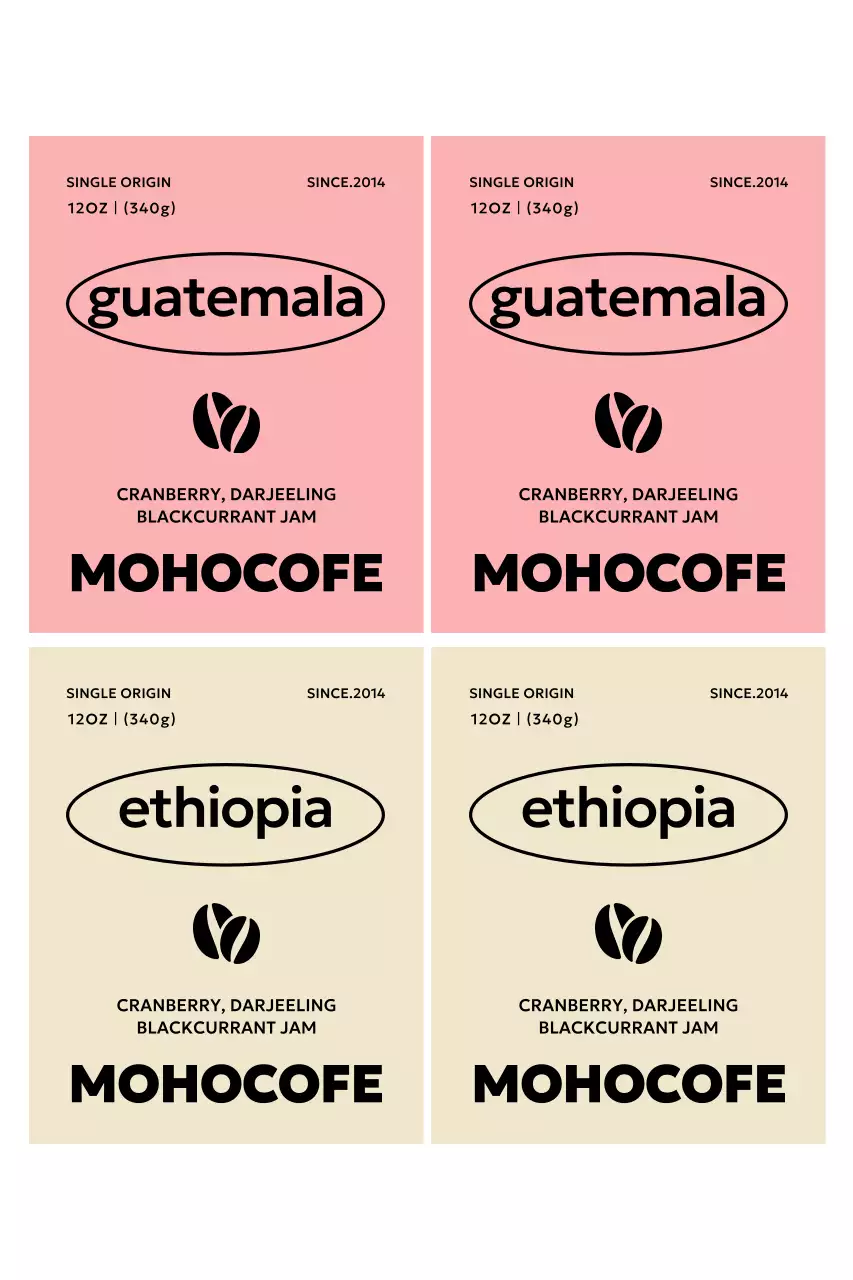 핑크 심플 커피 광고