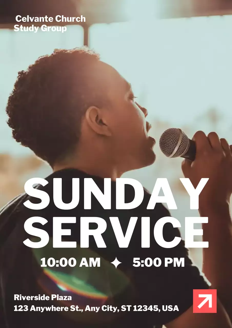 Beige Modern Community Event Poster